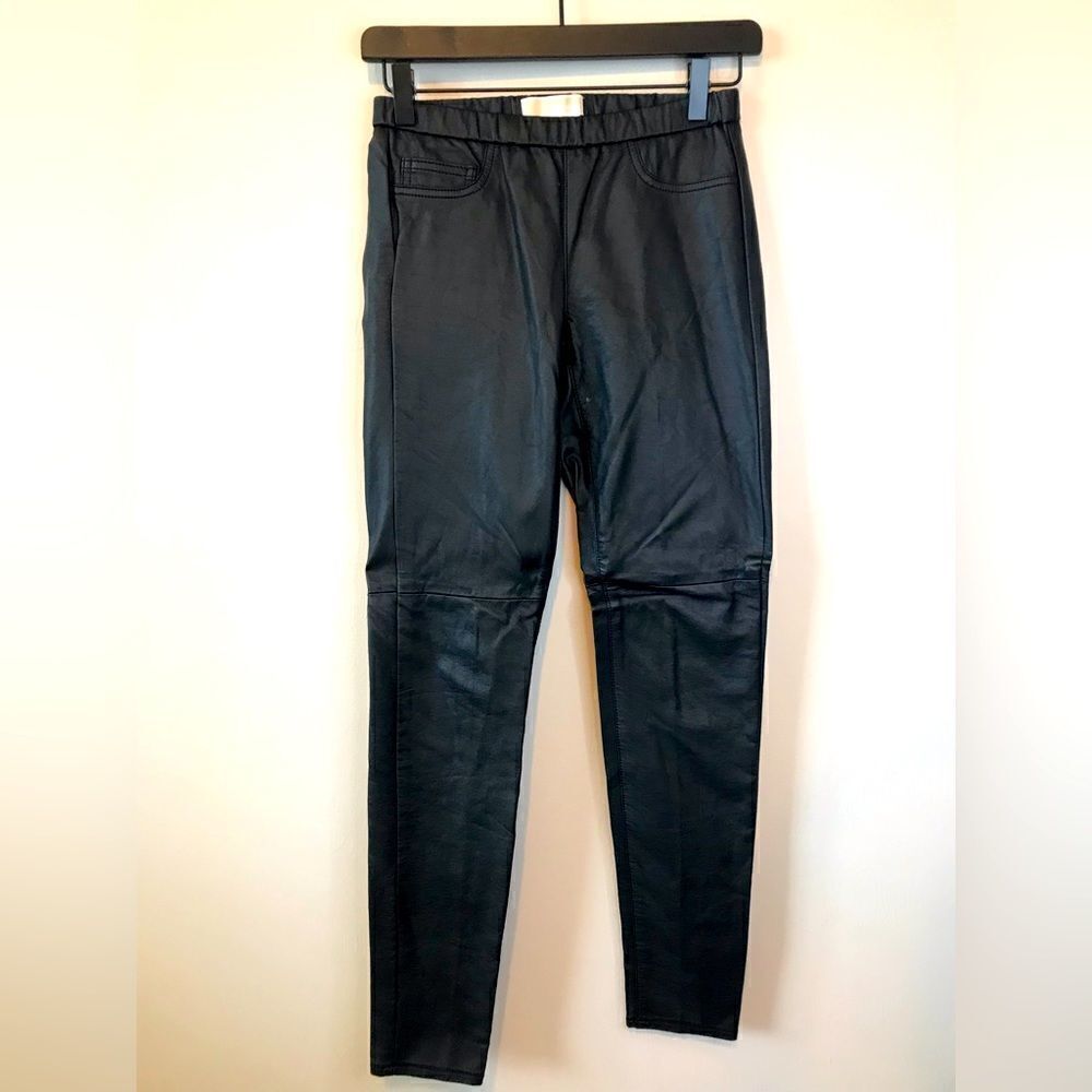Michael Michael Kors faux leather leggings size 0‎